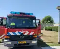 Brand in plantenbak snel gedoofd