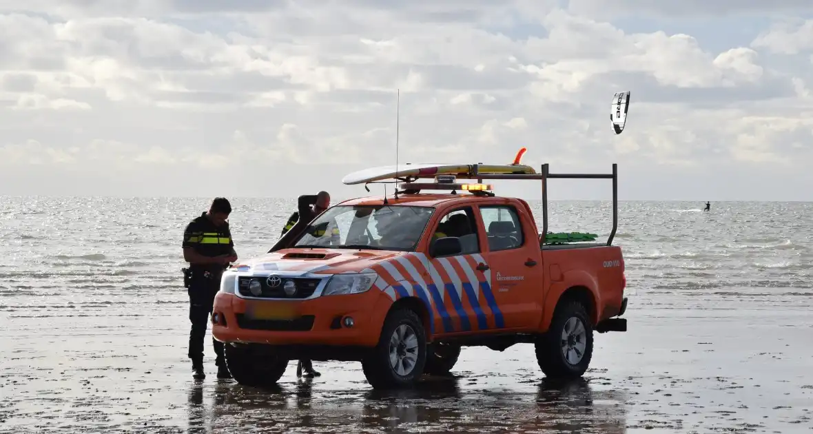 Kiter uit Noordzee gered na botsing