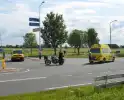 Motorrijder gewond bij verkeersongeval