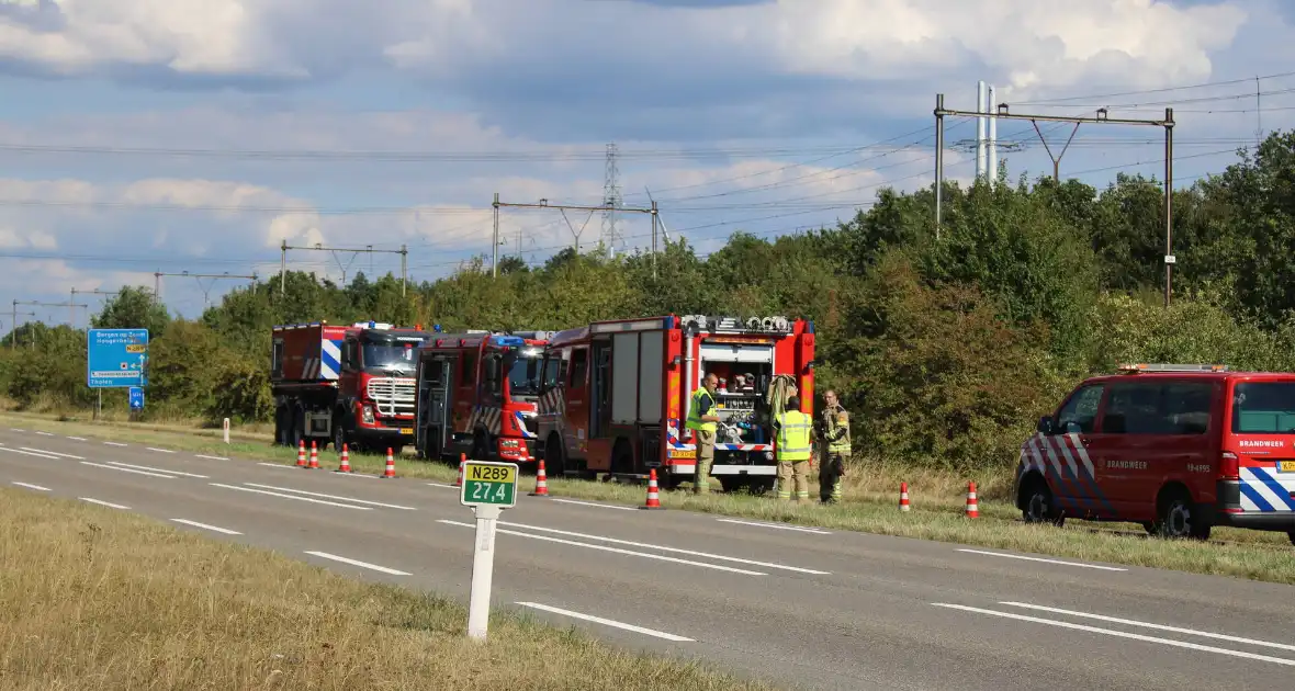Geen treinverkeer vanwege brand langs spoorlijn