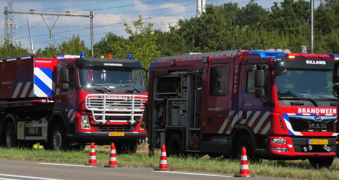 Geen treinverkeer vanwege brand langs spoorlijn - Foto 5