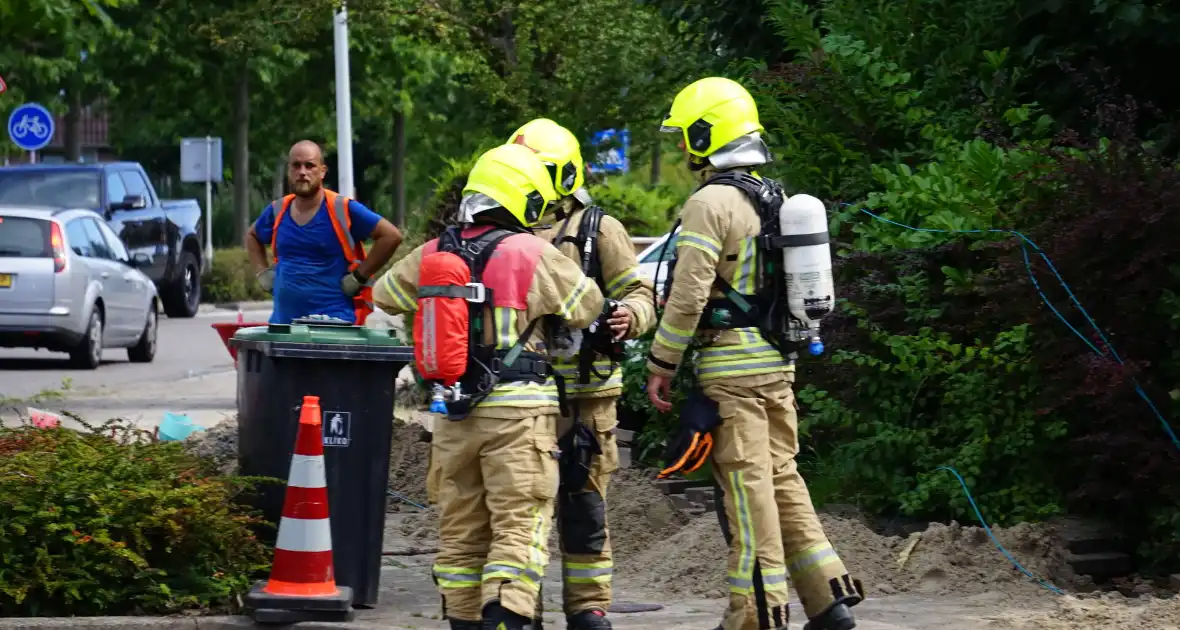 Gaslek door graafwerkzaamheden in De Kooistee - Foto 1