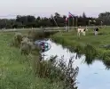 Gewonde nadat auto in water belandt