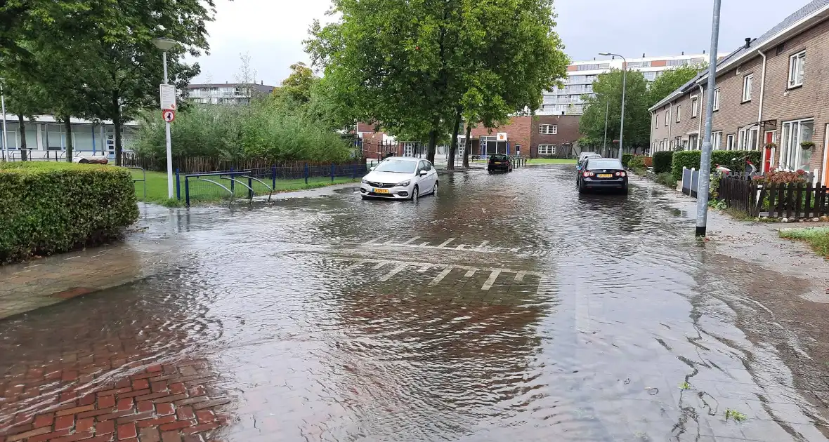 Grote overlast door zware regenval