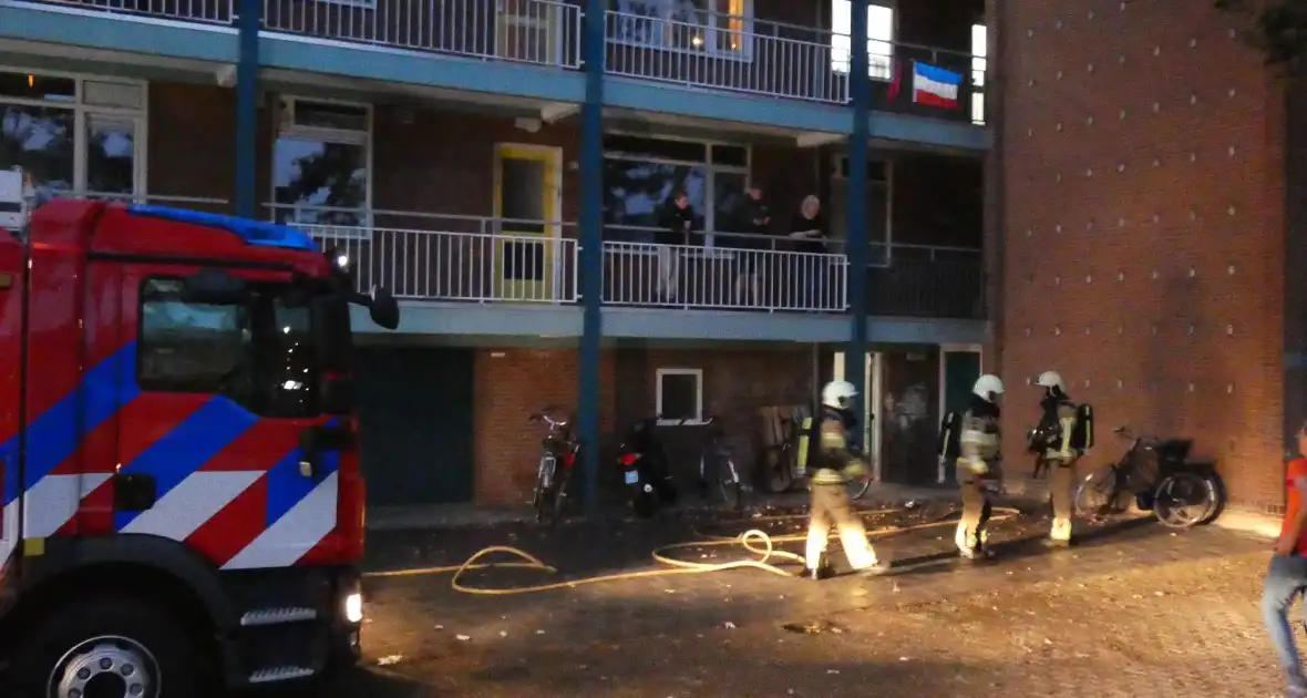 Brand in flatgebouw snel onder controle