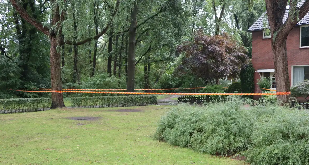 Gebied afgezet wegens stormschade