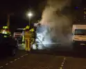 Brand verwoest geparkeerde camper