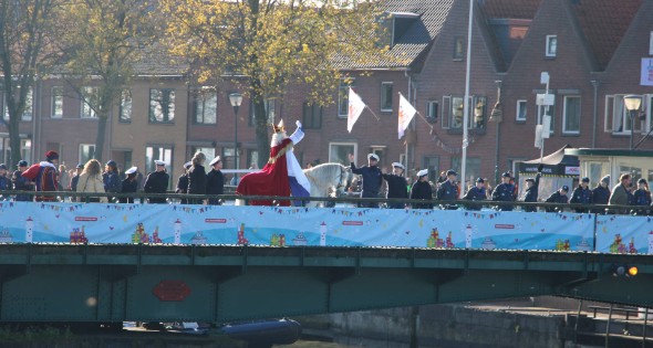 Sinterklaas komt aan in Nederland