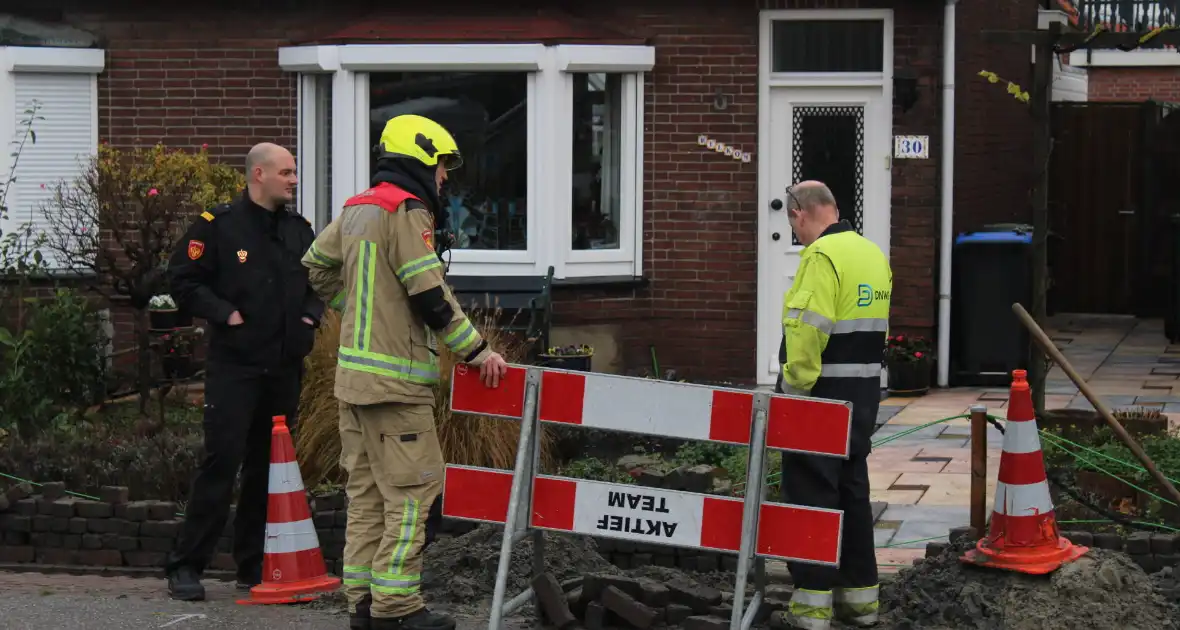 Gaslek bij aanleggen glasvezel