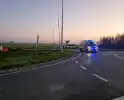 Traumahelikopter landt bij verkeersrotonde