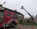 Brand in schoorsteen hoekwoning