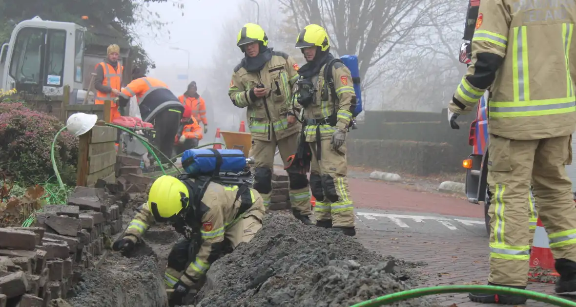 Aanleg glasvezel zorgt voor gaslekkage