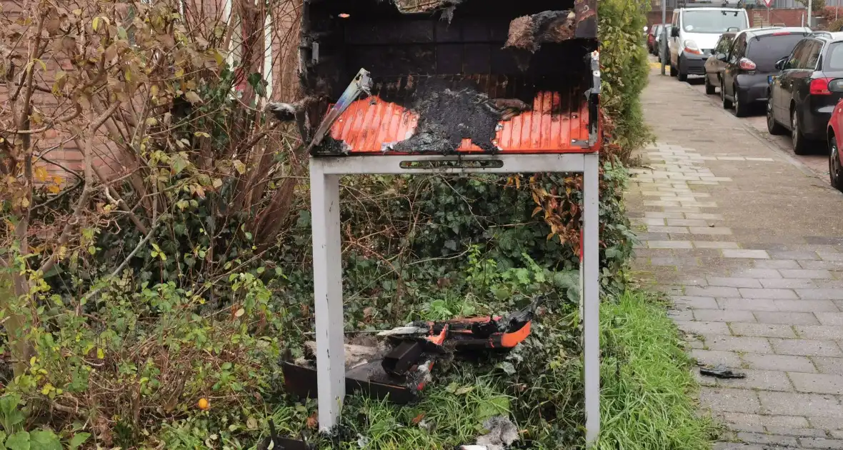 Brievenbus brandt volledig uit - Foto 1