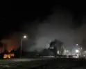 Loodsen uitgebrand na grote brand