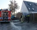 Kachel vat vlam in garage