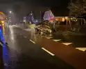 Grote ravage na ongeval tussen twee voertuigen