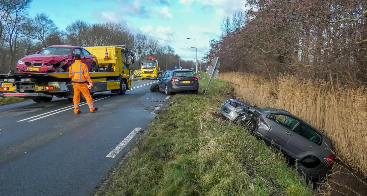 Gewonden bij zwaar ongeval op provincialeweg