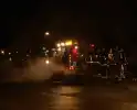 Caravan verwoest door brand