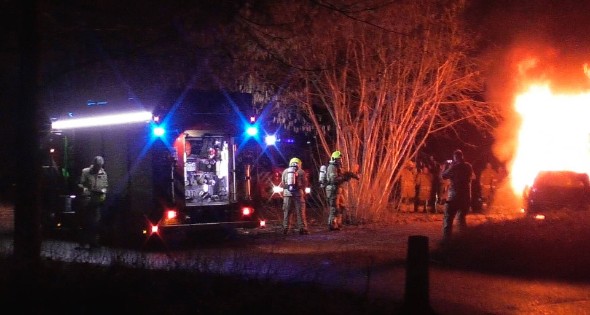 Flinke vlammen bij afscheid van brandweerman - Afbeelding 3