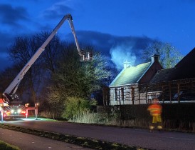 Flinke schade aan dak door brand