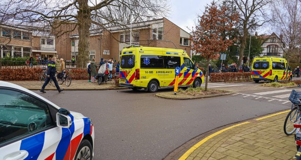 Traumahelikopter landt bij Koningin Emmaschool - Afbeelding 1