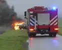 Gestolen auto volledig uitgebrand