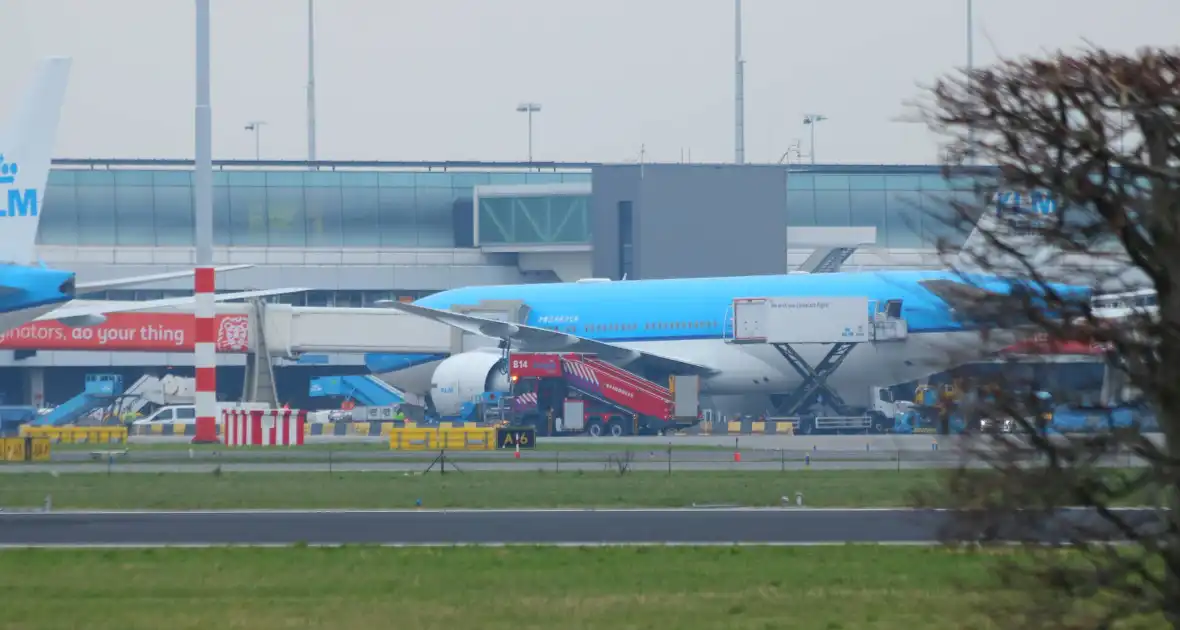 Brand aan boord van KLM-vliegtuig - Foto 1