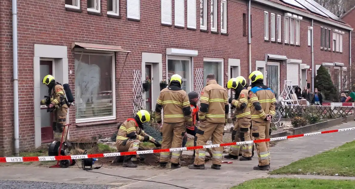 Gaslekkage door gestolen gasleidingen in woning