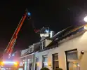 Schoorsteenbrand bij woning in binnenstad