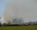 Zeer grote brand in woonboerderij