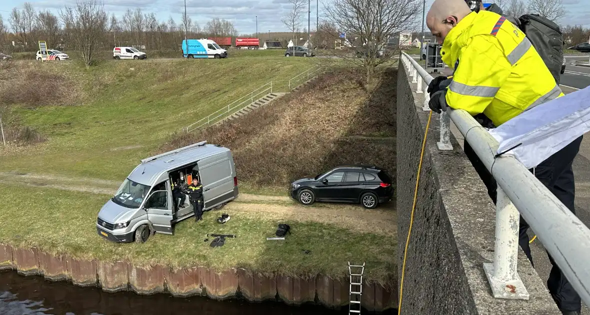 Duikinzet arrestatieteam in kanaal