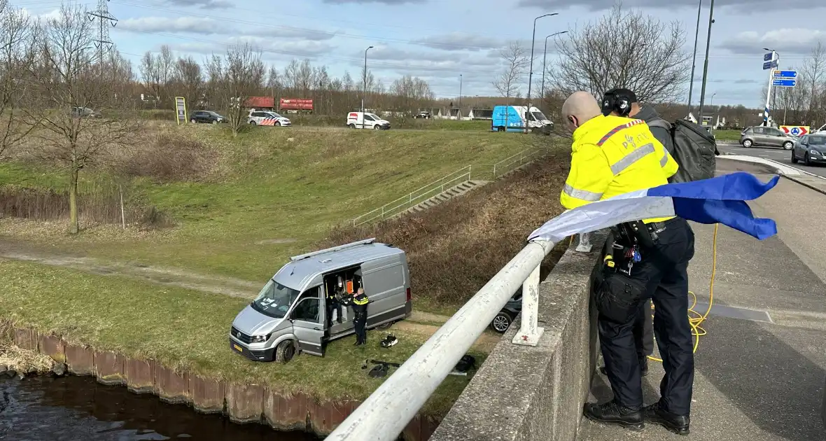 Duikinzet arrestatieteam in kanaal - Foto 4