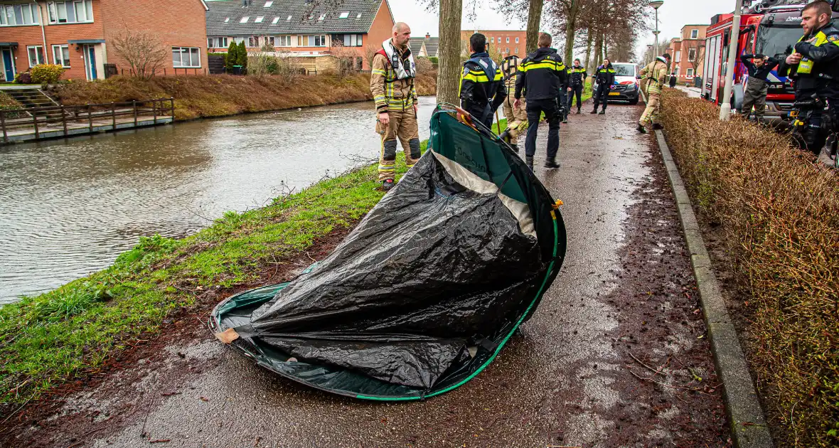 Melding fiets in sloot blijkt tentje - Foto 4