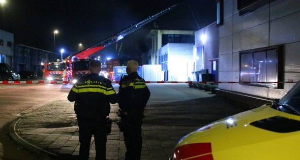 Grote brand in industriepand