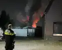 Flinke brand in bijgebouw