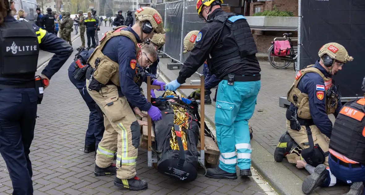 Grote terrorisme-oefening bij het Olympisch - Foto 5