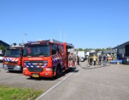 Accu's voor zonnepanelen vatten vlam in loods