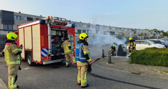 Brand in container snel onder controle - Afbeelding 6