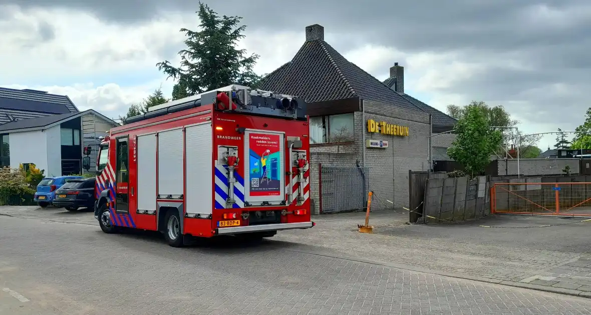 Theetuin geventileerd na brand