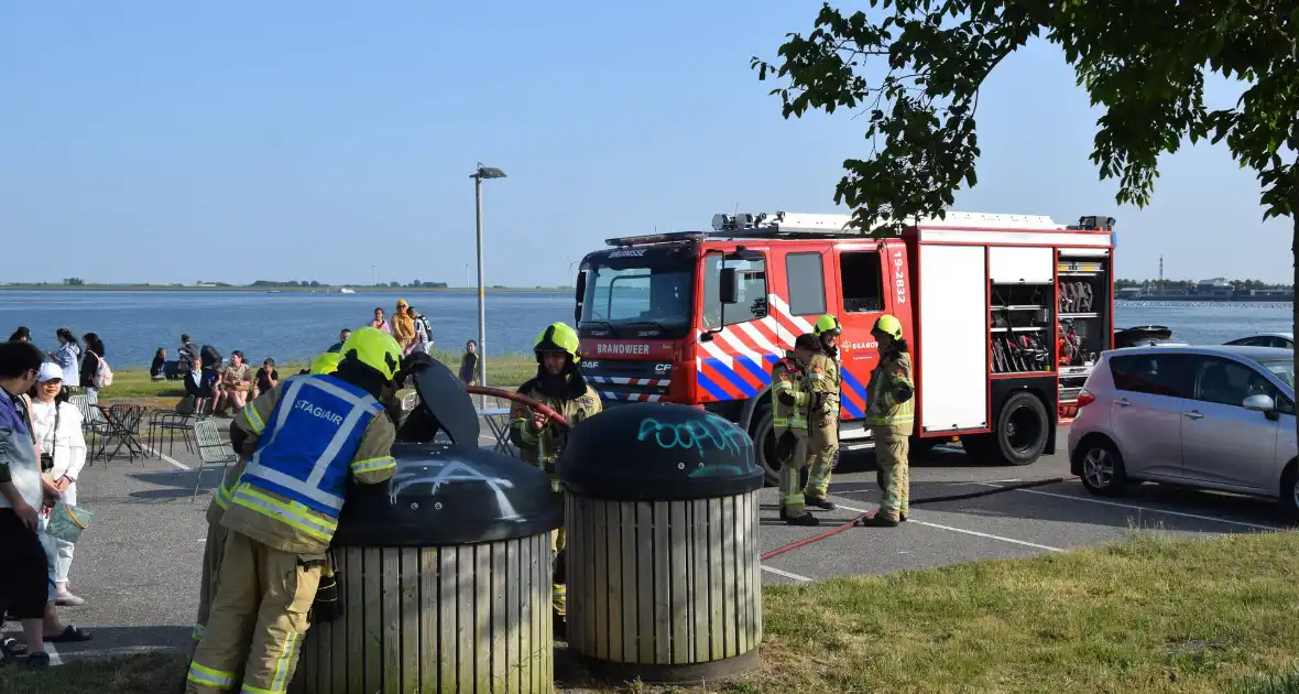 Container in brand door BBQ - Foto 4