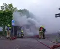 Openbaar toilet in brand gevlogen