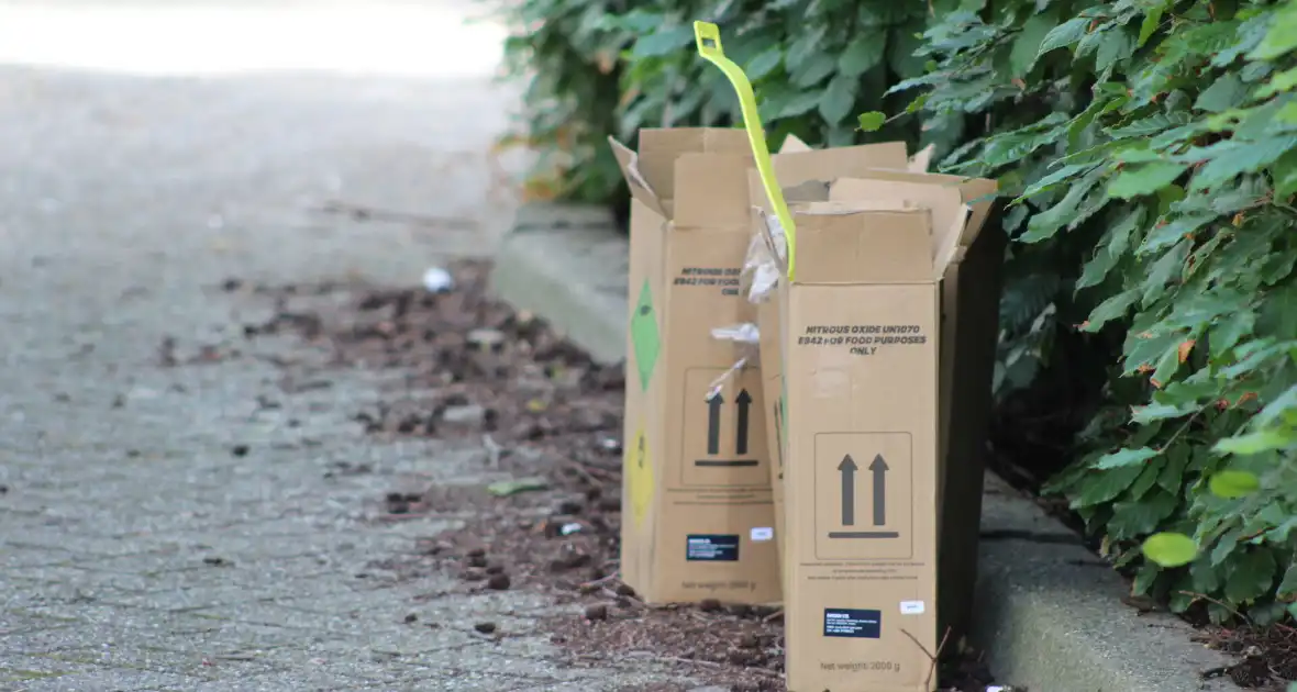 Meerdere lachgastanks in beslag genomen