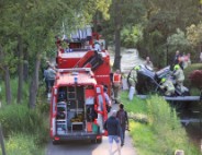 Auto belandt in sloot bij eenzijdig ongeval
