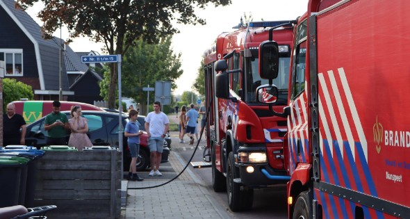 Twee konijnen gered door brandweer bij brand