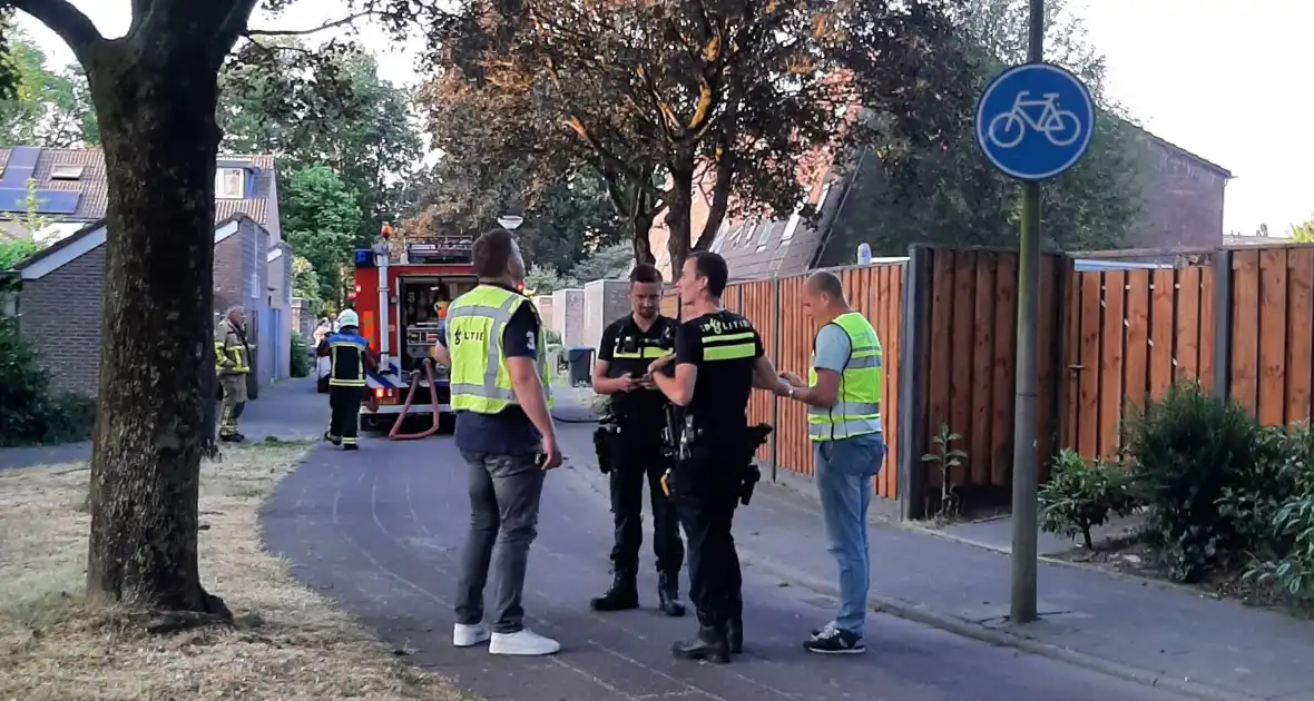 Brand in achtertuin geblust