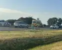 Eenzijdig ongeval motorrijder op snelweg