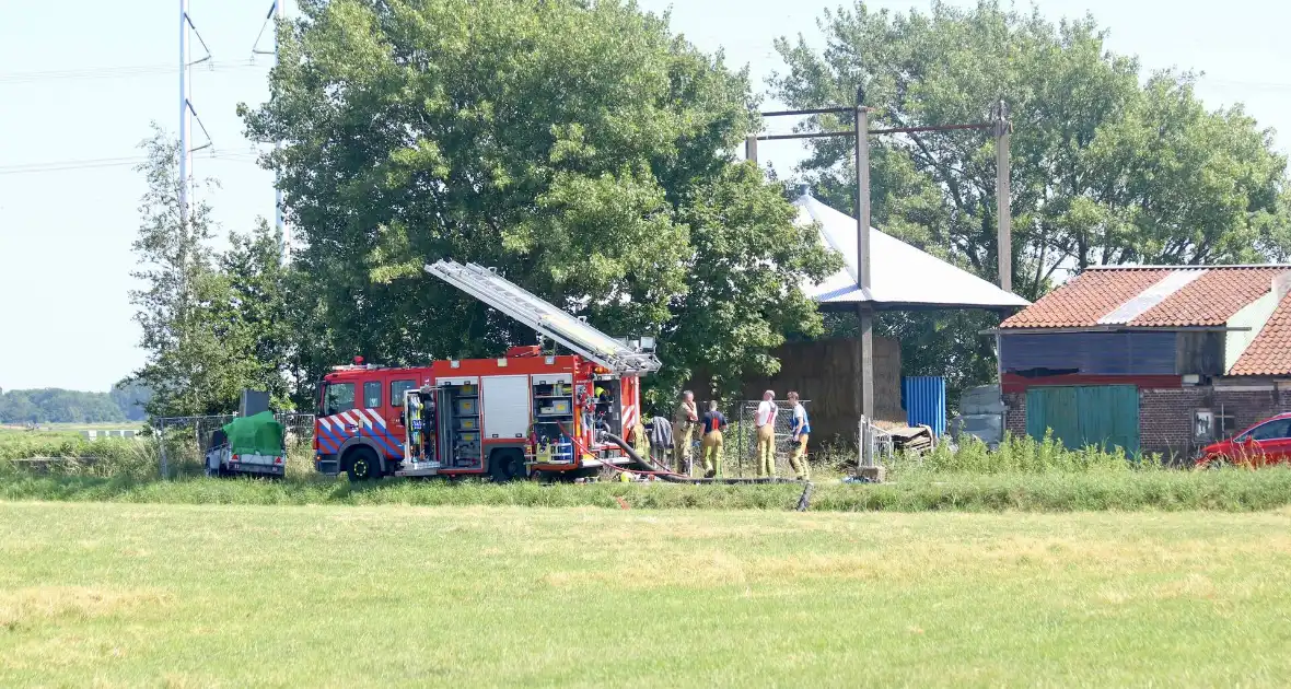 Grote brand in caravanstalling