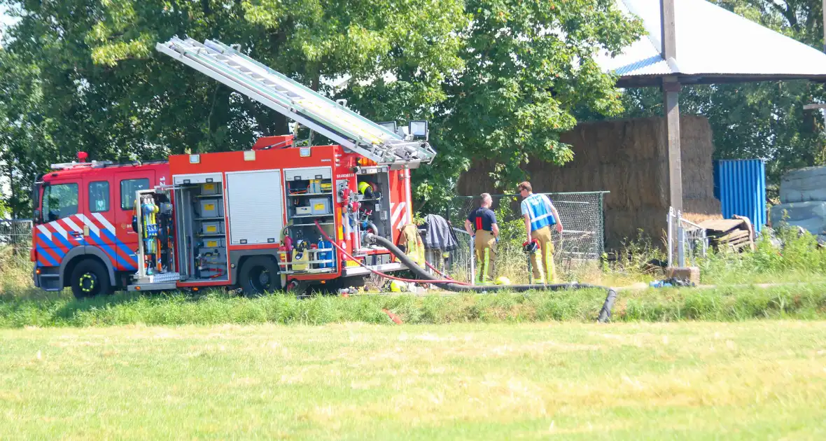 Grote brand in caravanstalling - Foto 1