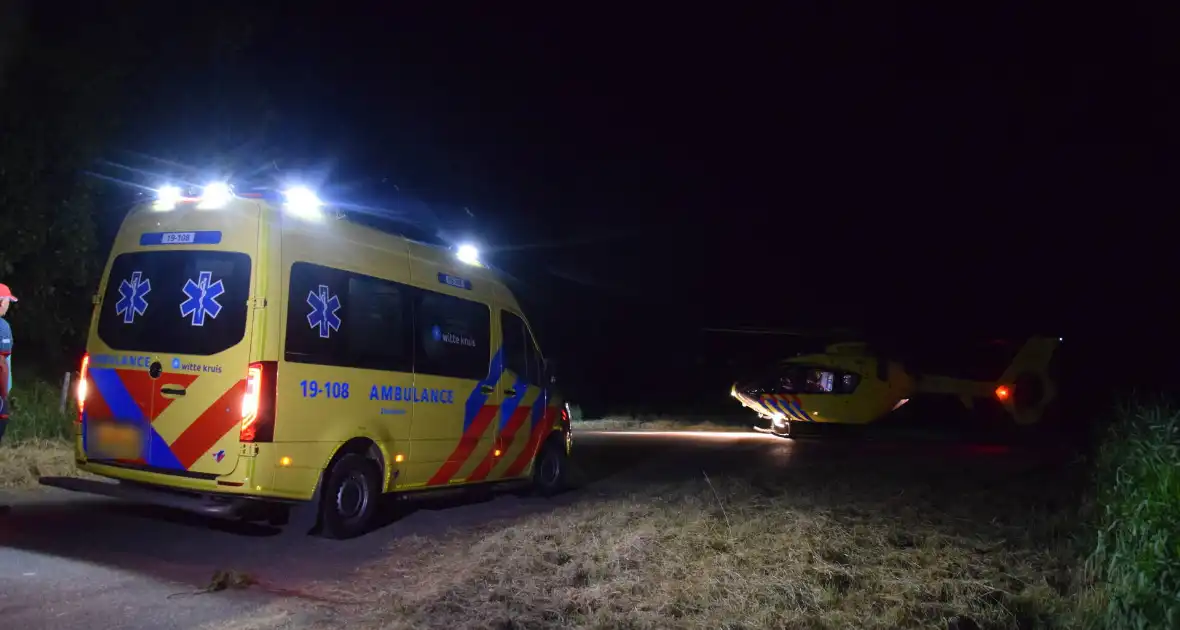 Nachtelijke inzet van traumahelikopter in polder - Foto 11