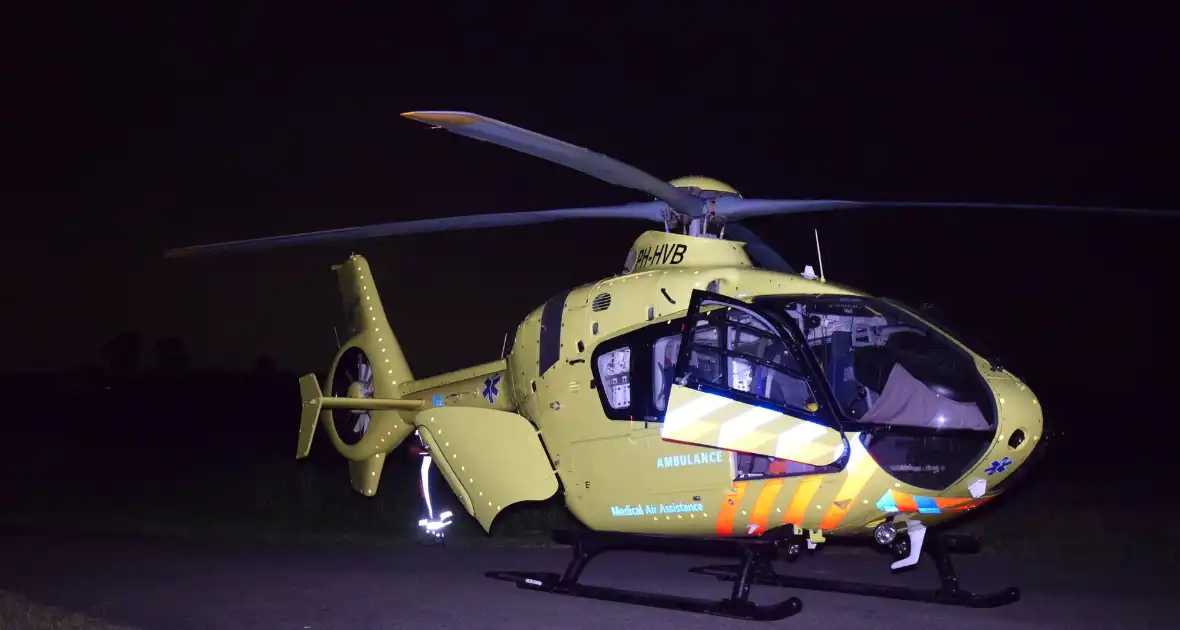 Nachtelijke inzet van traumahelikopter in polder - Foto 2